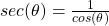 sec(\theta) = \frac{1}{cos(\theta)}