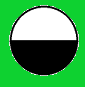 circle that is half white and half black